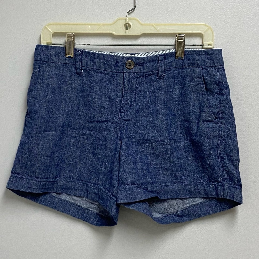 Old Navy Women's Lenin/cotton blend Denim-Look Shorts - size 2